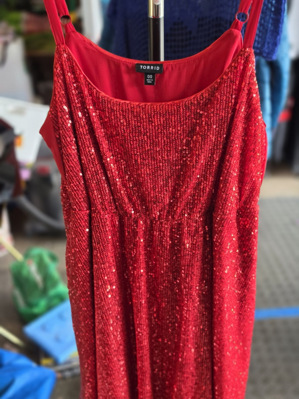 Torrid Red Sequin Dress